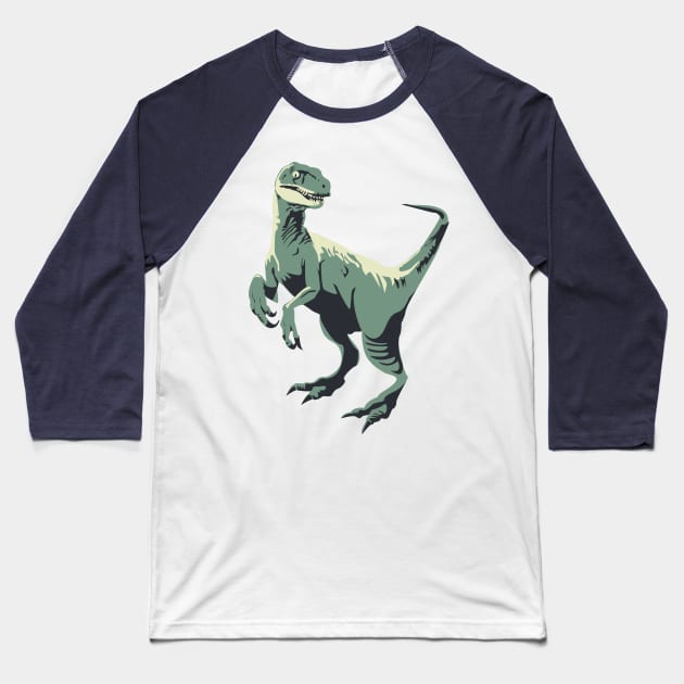 Raptor Baseball T-Shirt by RebekahLynneDesign